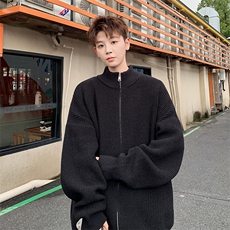 大货秋冬季慵懒港风针织开衫毛衣225-2-615-P55控78，男装针织衫/毛衣，星座225-2