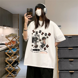 重磅纯棉短袖男女学院风T恤潮流中性风DT23913-P28控48图片