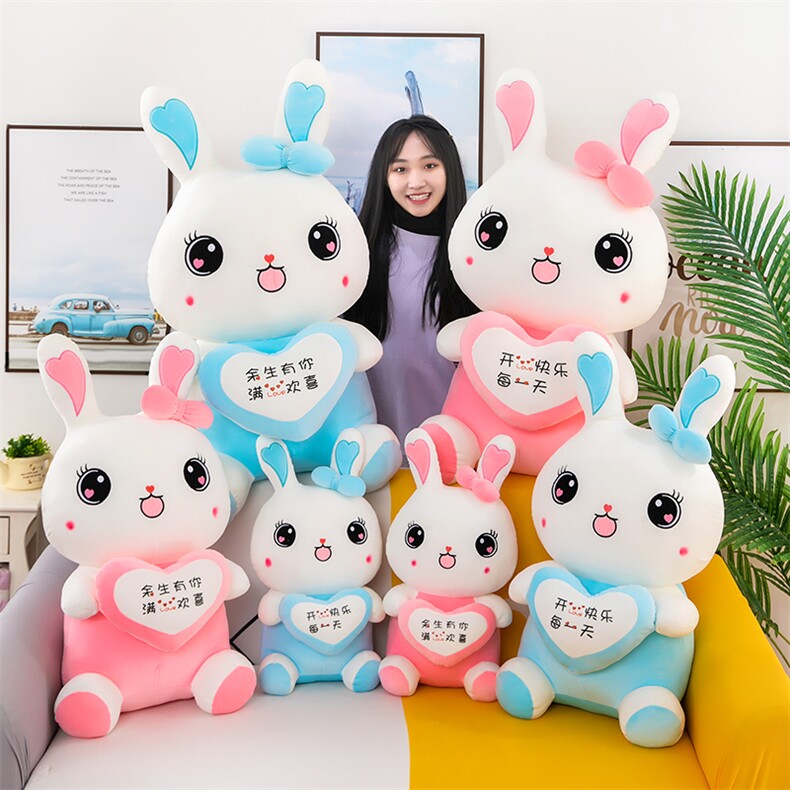 抱心兔子公仔（有版权），乐迪毛绒玩具