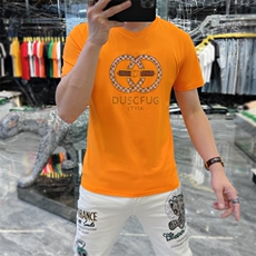 新款时尚高端精品欧货夏季男T恤短袖潮流抖音A227B-A-706-P45，男装T恤，电商A227B（原钱塘4066-1）