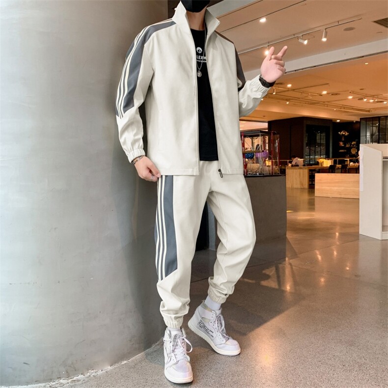 套装男春秋情侣休闲运动时尚立领套装男两件套D02-P65,男装休闲套装,星座310B-3