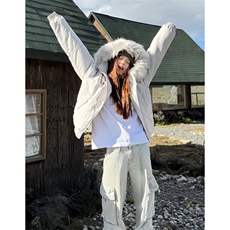 加厚毛领连帽棉衣外套防风带毛保暖棉服派克服女M8360，男装棉衣，星座1116A（原606A-3）