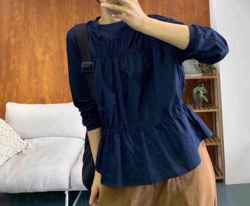 秋季新款圆领上衣，其它，左村