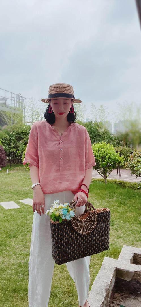 纯苎连衣裙小衫裤子裙子衬衣 时尚风 风淑女风休闲风，女装连衣裙，川哲