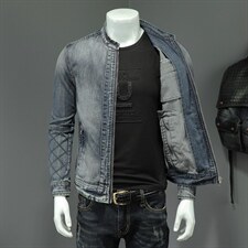 QT5027/H06339/P215 立领牛仔外套男士 有288图片