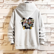 KS21016-P38连帽开衫卫衣男运动外套大码班服砖墙挂拍，男装卫衣，电商A040A