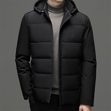 男士加厚可脱卸帽棉衣冬季新款中年商务休闲棉服爸爸装保暖外套，男装棉衣，电商B212（原钱塘6029）