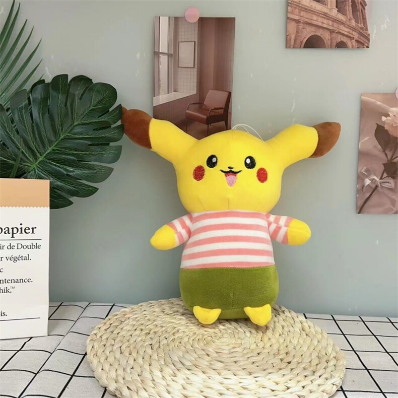 条纹皮卡卡，威威毛绒玩具
