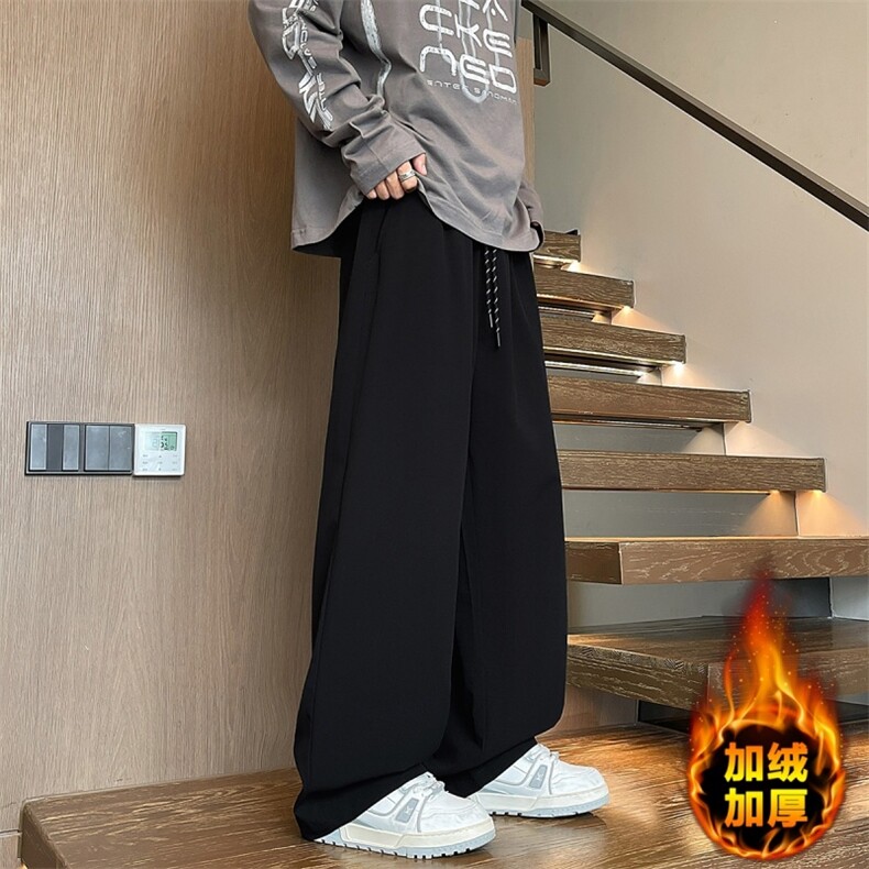 K5068/特P25加绒款号K5068J特批35纯色垂感休闲裤男西裤直筒裤子，男装西裤，电商A141