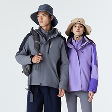 冲锋衣男女三合一可拆卸山系户外钓鱼冬季加绒加厚防水外套登山服，男装夹克，电商B212（原钱塘6029）