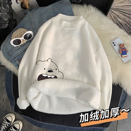 M18131-P45加绒款-P65半高领毛衣男士大码针织衫男毛线衣男，男装针织衫/毛衣，电商A040