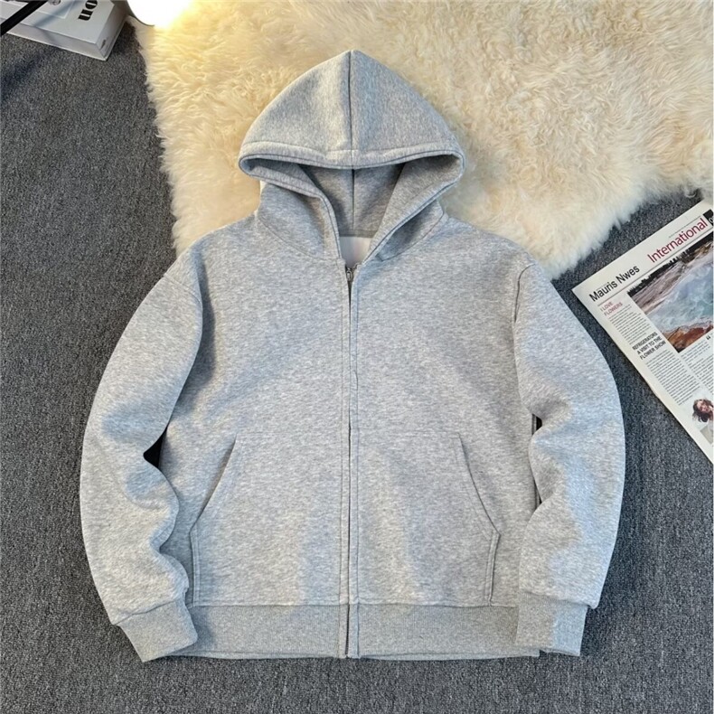 2025秋季潮牌开衫连帽卫衣外套男女宽松百搭休闲帽衫WB600-P59,女装短外套,星座412-3