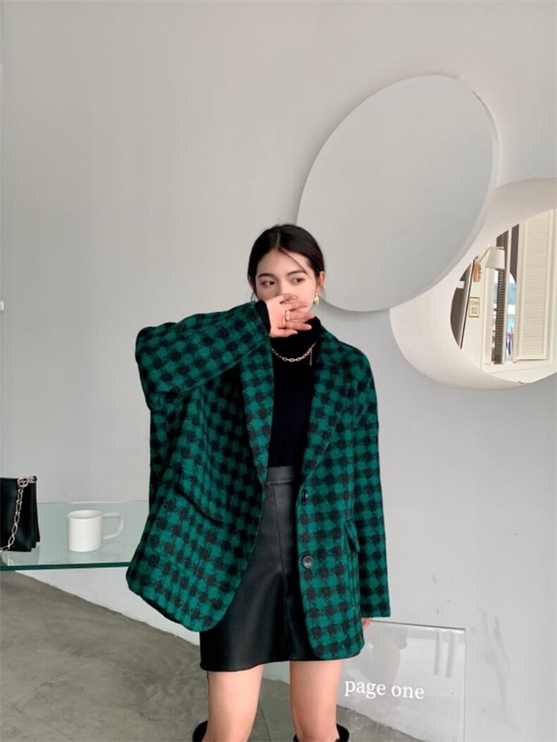 R9953款羊毛大衣日韩版宽松百搭款，其它，衣宫主