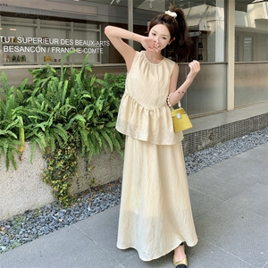 【新品现货】仿天丝珍珠领背心2件套8811-P125-K175图片