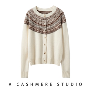 2025年秋季时尚百搭通勤简约休闲带扣开衫，女装羊绒衫，臻维羊绒