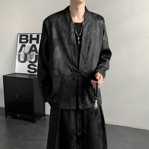 2025秋装新款 加厚龙纹夹克开衫外套 唐装汉服新中式2512-P50图片