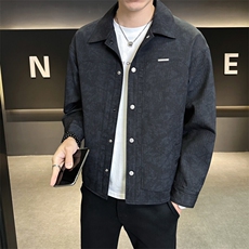 夹克男休闲上衣纯色休闲翻领夹克外套A329-JK101-P105，男装夹克，电商A329