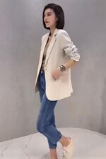 2022秋季新款韩版宽松显瘦西装外套，女装西装，L·H·X
