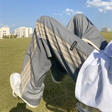 秋季休闲裤男宽松西裤拖地裤长裤D329-QM512-P55-控68，男装西裤，电商D329