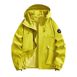 春秋户外冲锋衣男女同款防风防水连帽工装外套登山服夹克2481-P75图片