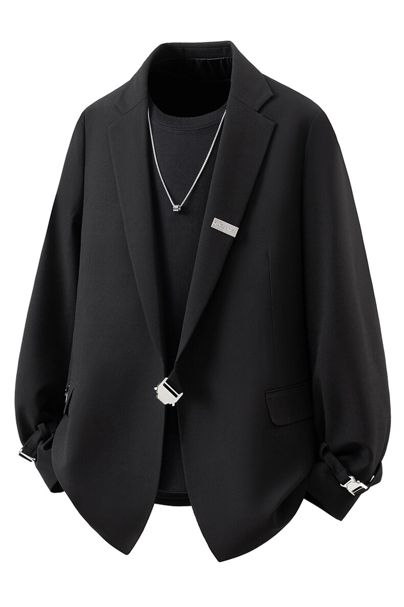 金属搭扣大码M-5XL西服男成分96%聚酯纤维4%氨纶XF78126P95控148,男装西服,星座227-7