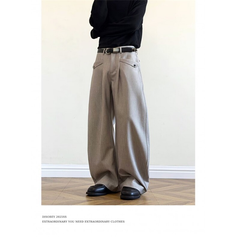 26春老钱风cleanfit宽松西裤休闲裤CK895/特P52,男装西裤,电商B350