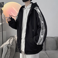 开衫卫衣外套男连帽秋季韩版潮流宽松休闲上衣运动服W2149-P38，男装卫衣，星座512-4
