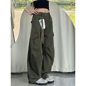 ！美式大口袋夏季薄款工装裤图片