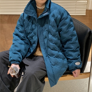 1定制面料棉衣男港风半高领棉服男外套男8707P125控168图片