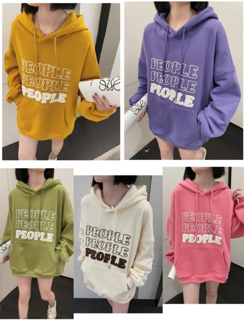 加绒卫衣，女装卫衣/绒衫，SUGAN