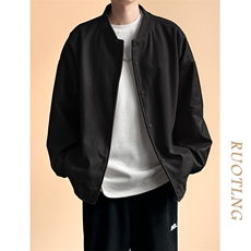 主推现货秋冬拼接皮衣夹克外套男A351-AP2516-P95，男装夹克，电商A351