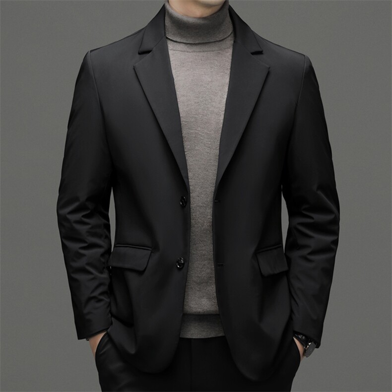 男装羽绒服冬季2023新款中年爸爸装商务休闲男士上衣加厚保暖外套,男装羽绒服,电商B212（原钱塘6029）