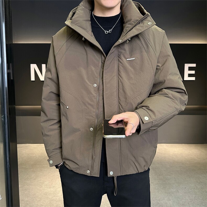 冬季新品男士日系阔版冲风衣羽绒服 数据款【标50控活动价298】图片