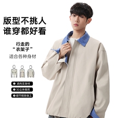 美式格子拼接cleanfit外套男设计感小众高级夹克JK265-P70，男装夹克，星座308B-2