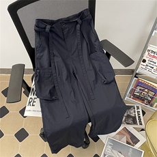 2024年夏季新款港风美式vibe潮流包边阔腿直筒休闲裤ZK3607-P45，男装休闲裤，星座313A(原308A-2)