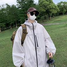 夏季薄款冰丝透气连帽防晒衣防紫外线宽松防晒服TY155P42，男装防晒衣，星座1013-1