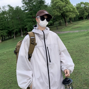夏季薄款冰丝透气连帽防晒衣防紫外线宽松防晒服TY155 P42图片