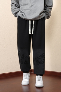 主推M-8XL 棉 秋季新款大码束脚潮流休闲卫裤 109-K608-P50图片