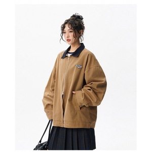 翻领卡哈特重磅简约经典高级休闲百搭潮夹克外套男2025JK1365-P95图片
