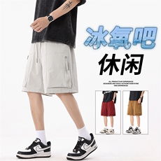 抖音品质美式工装短裤男夏外穿潮牌宽松A146-GY502特p35量大优，男装牛仔裤，HDA146