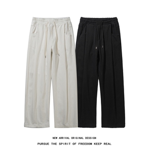 美式高街高品质宽松阔腿牛仔裤  809B-CK31-P60控88图片