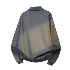 水洗牛仔外套男款春美式痞帅上衣服宽松休闲工装夹克JK1331-P108，男装工装外套，星座1103-3