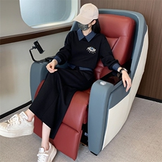 女秋季新款御姐气质拼接卫衣半身裙两件套，女装套装/套裙，江南