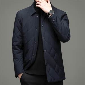 中老年棉服男冬季保暖棉袄爸爸装时尚翻领外套上衣YYM88011-P185图片