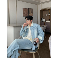 牛仔夹克套装JK0150特批68裤子KZ150特批52，男装休闲套装，星座313A(原308A-2)
