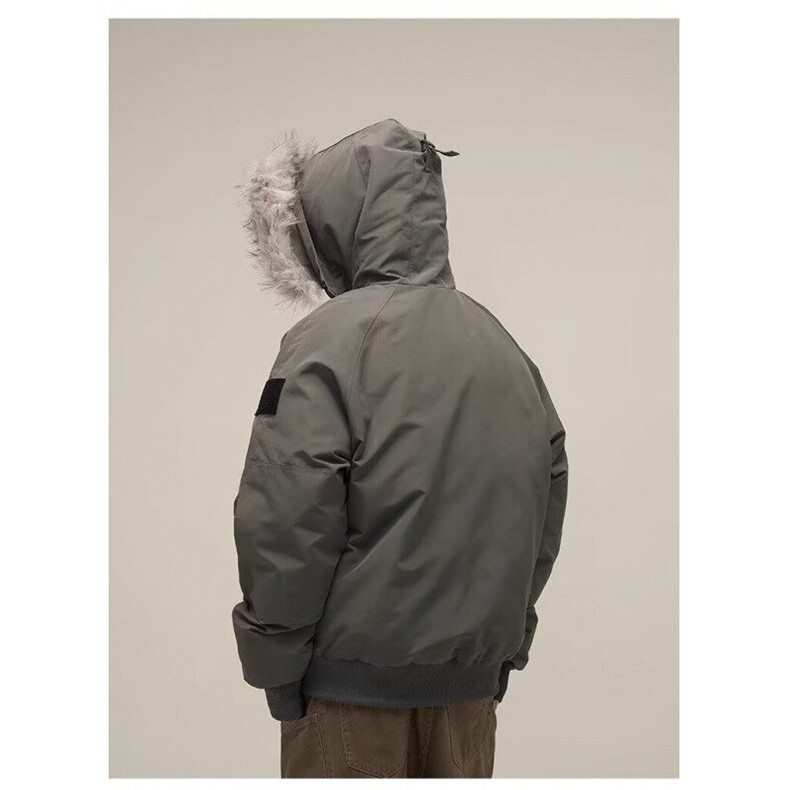 W8573-P103网图现货美式复古派克服毛领棉服冬加厚保暖棉衣外套,男装棉衣,星座1608-2