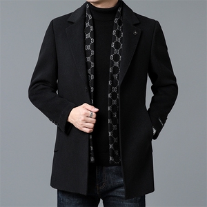 DZ93312钱塘2020-3中年男士商务休闲简约冬季厚款毛呢西服P345图片
