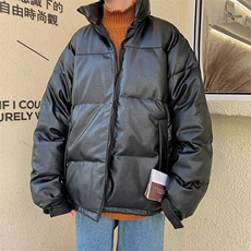 机车风亮面皮衣男男生棉服PU皮棉衣炸街外套面包服PD14，男装皮衣，星座1116A-1（原606A）