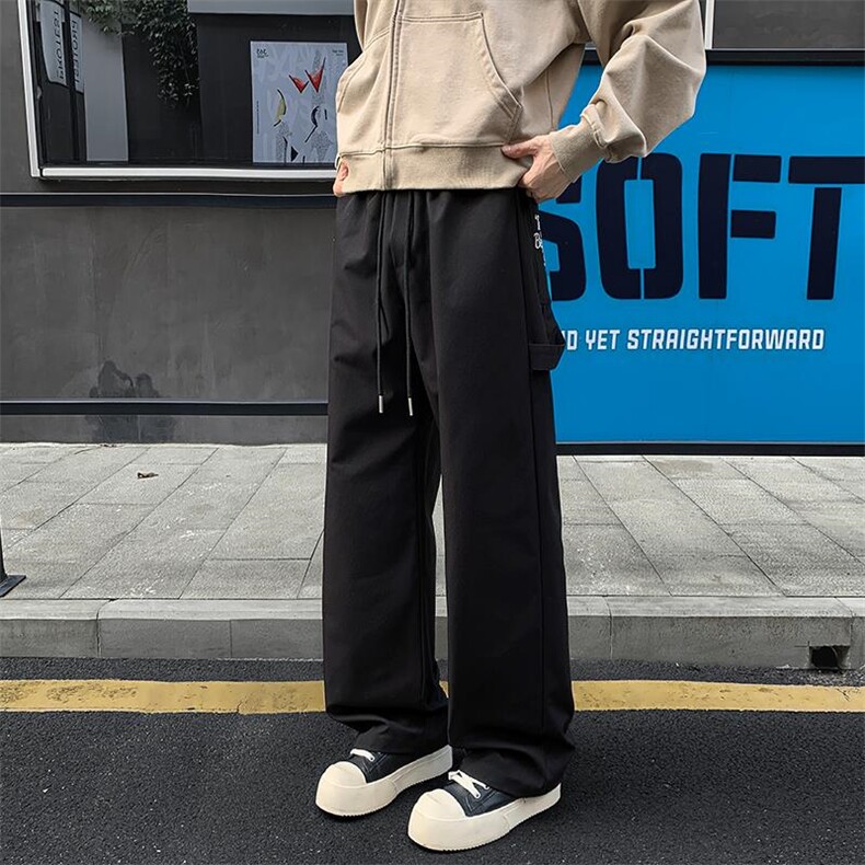 hiphop高街刺绣直筒休闲裤男痞帅大码百搭工装裤K24106-特P35控68,男装工装外套,电商A001-1