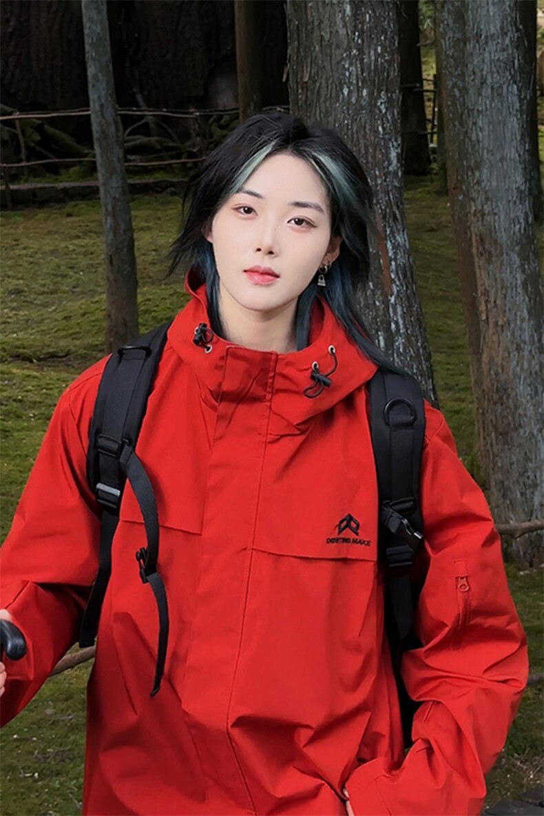 港风大码美式户外山系连帽冲锋衣夹克男女XZ213-JK9901-P75控108,男装夹克,星座213